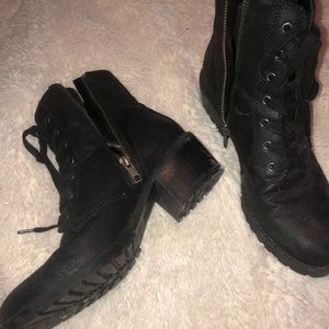 Black Combat boots